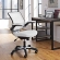 Edge Adjustable Office Arm Chair in White Mesh