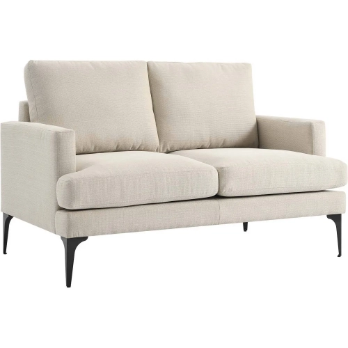 Evermore Loveseat in Beige Fabric