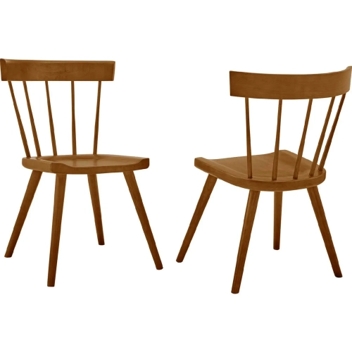 Sutter Dining Chair in Walnut Wood (Set of 2)