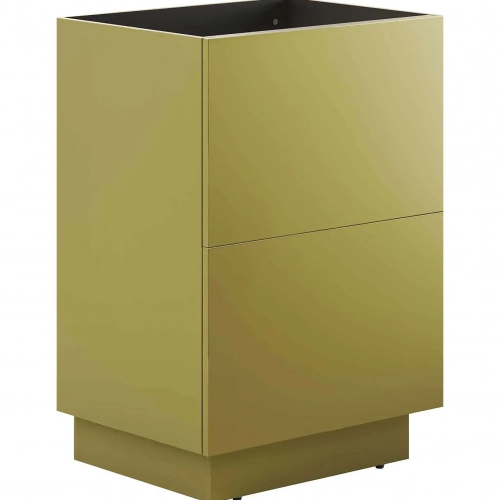 Quantum 32" 	Bathroom Vanity Cabinet (Sink Not Included) in Gold Finis