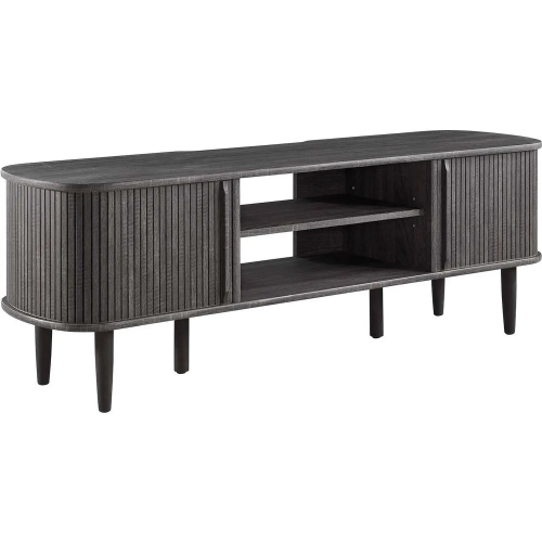 Contour 55" TV Stand in Charcoal Gray Finish