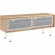 Nomad 47" TV Stand in Oak Finish & White Metal Mesh