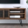 Nomad 47" TV Stand in Walnut Finish & Black Metal Mesh
