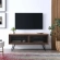 Nomad 47" TV Stand in Walnut Finish & Black Metal Mesh