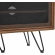 Nomad 59" TV Stand in Walnut Finish & Black Metal Mesh