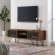 Nomad 59" TV Stand in Walnut Finish & Black Metal Mesh