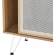 Nomad Sideboard in Oak Finish & White Metal Mesh