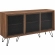 Nomad Sideboard in Walnut Finish & Black Metal Mesh