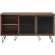 Nomad Sideboard in Walnut Finish & Black Metal Mesh