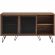 Nomad Sideboard in Walnut Finish & Black Metal Mesh