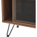 Nomad Sideboard in Walnut Finish & Black Metal Mesh