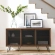 Nomad Sideboard in Walnut Finish & Black Metal Mesh