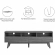 Render 60" TV Stand in Charcoal Gray Finish