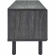 Kurtis 47" TV Stand in Charcoal Gray Finish & Black Metal Mesh