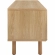 Kurtis 47" TV Stand in Oak Finish & White Metal Mesh