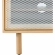 Kurtis 47" TV Stand in Oak Finish & White Metal Mesh