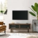 Kurtis 47" TV Stand in Walnut Finish & Black Metal Mesh