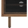 Kurtis 47" TV Stand in Walnut Finish & Black Metal Mesh