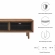 Kurtis 47" TV Stand in Walnut Finish & Black Metal Mesh