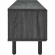 Kurtis 59" TV Stand in Charcoal Gray Finish & Black Metal Mesh