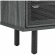 Kurtis 59" TV Stand in Charcoal Gray Finish & Black Metal Mesh