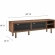 Kurtis 59" TV Stand in Walnut Finish & Black Metal Mesh