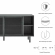 Kurtis 59" Sideboard in Charcoal Gray Finish & Black Metal Mesh