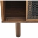 Kurtis 59" Sideboard in Walnut Finish & Black Metal Mesh