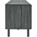 Kurtis 67" TV & Record Stand in Charcoal Gray Finish & Black Metal Mesh