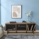 Kurtis 67" TV & Record Stand in Walnut Finish & Black Metal Mesh