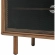 Kurtis 67" TV & Record Stand in Walnut Finish & Black Metal Mesh