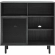 Kurtis 47" Display Cabinet in Charcoal Gray Finish & Black Metal Mesh