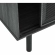 Kurtis 47" Display Cabinet in Charcoal Gray Finish & Black Metal Mesh