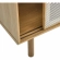 Kurtis 47" Display Cabinet in Oak Finish & White Metal Mesh