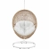 Encase Outdoor Swing Chair in Cappuccino PE Rattan & White Fabric