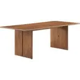 Amistad 86" Dining Table in Walnut Finish Wood