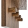 Glint Round Mirror in Walnut Finish
