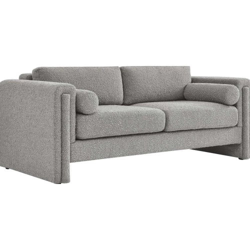 Visible Sofa in Light Gray Boucle Fabric