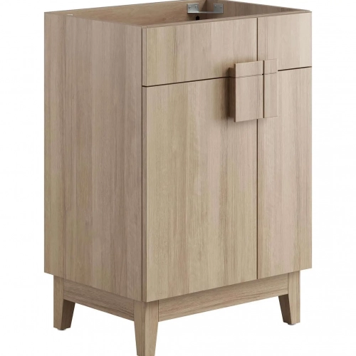 Miles 24" Bathroom Vanity Cabinet in Oak Finish (Sink Not Included)