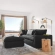 Commix Down Filled Overstuffed Sectional Sofa in Black Fabric