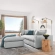 Commix Down Filled Overstuffed Sectional Sofa in Light Gray Fabric