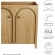 Appia 36" Bathroom Vanity Cabinet (Sink Not Included) in Oak Finish