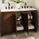 Appia 48" Bathroom Vanity Cabinet (Sink Not Included) in Walnut Finish Wood