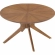 Crossroads Round Coffee Table in Walnut Finish Wood Veneer