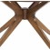 Crossroads Round Coffee Table in Walnut Finish Wood Veneer