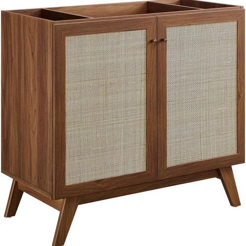 Soma 36" Bathroom Vanity Cabinet (Sink Not Included) in Walnut Finish