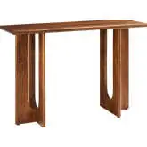 Rivian 46" Console Table in Walnut Finish Wood