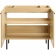 Chaucer 36" Bathroom Vanity Cabinet (Sink Basin Not Included) in Oak Wood Grain & Rattan