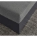 Tahoe Outdoor Ottoman in Gray Powder Coated Aluminum & Charcoal Fabric