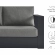 Tahoe Outdoor 3 Piece Sectional Sofa with Left Facing Chaise in Gray Aluminum & Charcoal Fabric